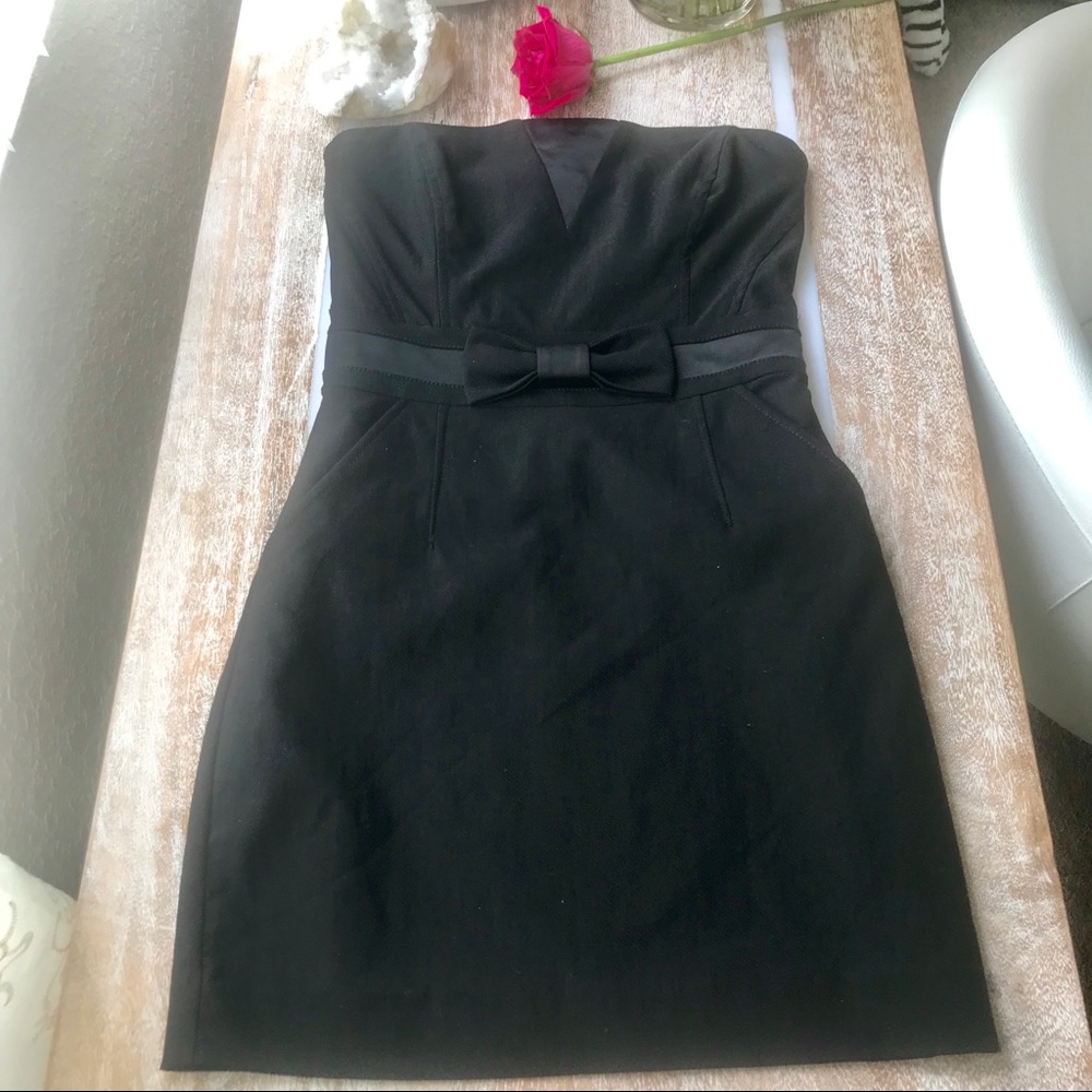 ✨SOLD✨Bebe Strapless Tube Top Mini Dress in Black